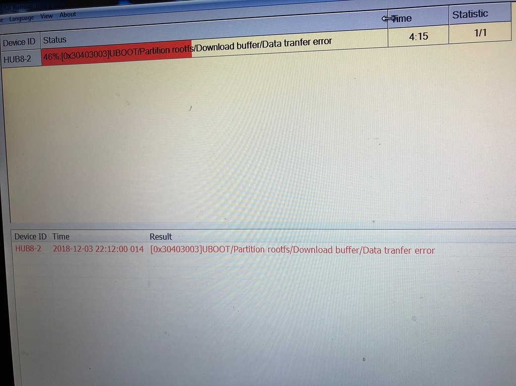 usb burning tool not detecting device