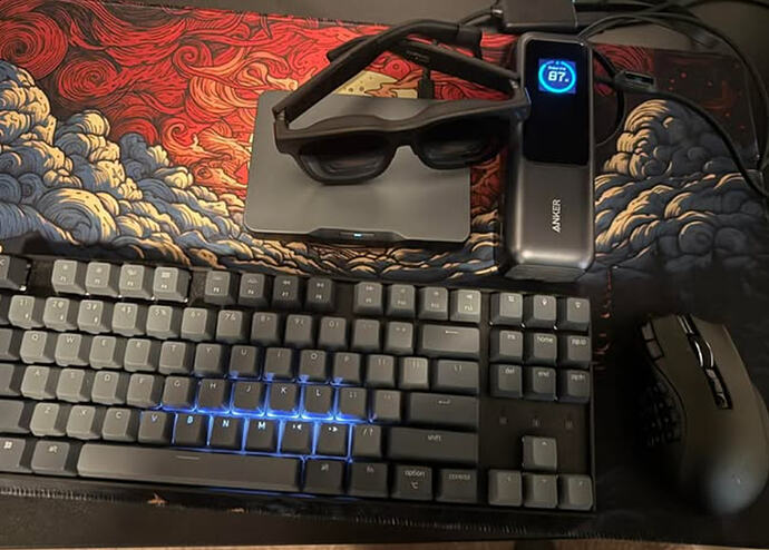 Glasses setup